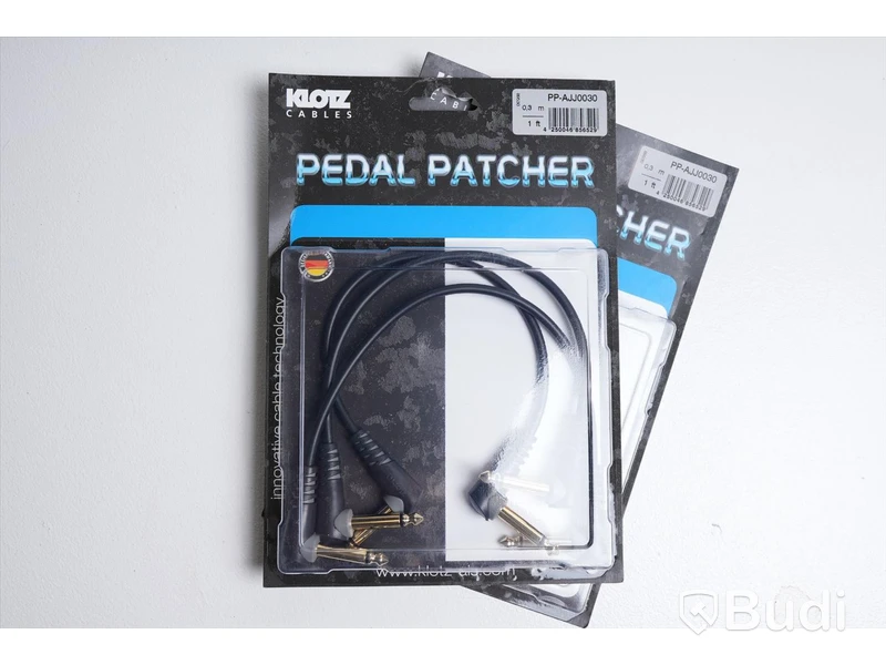 Patchkabel 2st - Klotz Pedal Patcher 0,3m, PP-AJJ0300. Ny, Obruten förpackning.