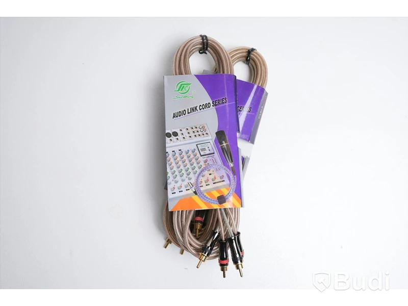 RCA-kabel 2 st - Soundking Audio Link Cord Series, 6m. Ny, Obruten förpackning.