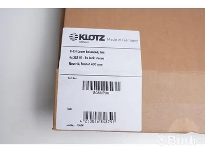 Multikablar - Klotz 8-CH Loom Balanced S08MP06, 6m. Ny, Obruten förpackning.