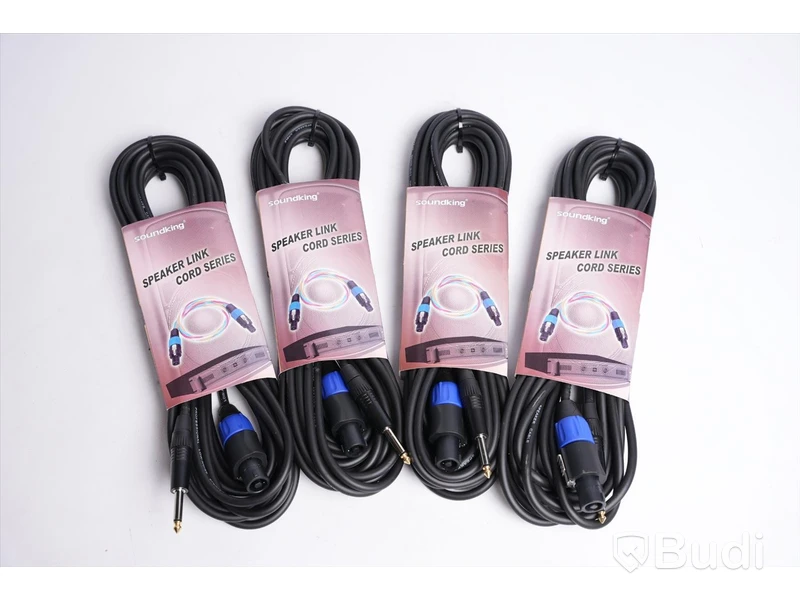 Högtalarkabel 4st- Soundking Speaker Link Cord Series 10m. Ny, Obruten förpackning.