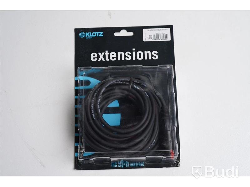 Mikrofonkabel 3st - Klotz Headphone Extension 6m. Ny, Obruten förpackning.