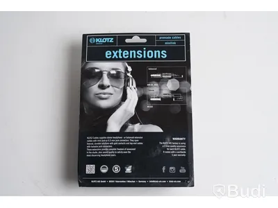 Mikrofonkabel 3st - Klotz Headphone Extension 6m. Ny, Obruten förpackning.