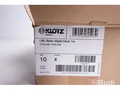 Optisk Kabel 10st - Klotz LWL-Basic 1m. Ny, Obruten förpackning.