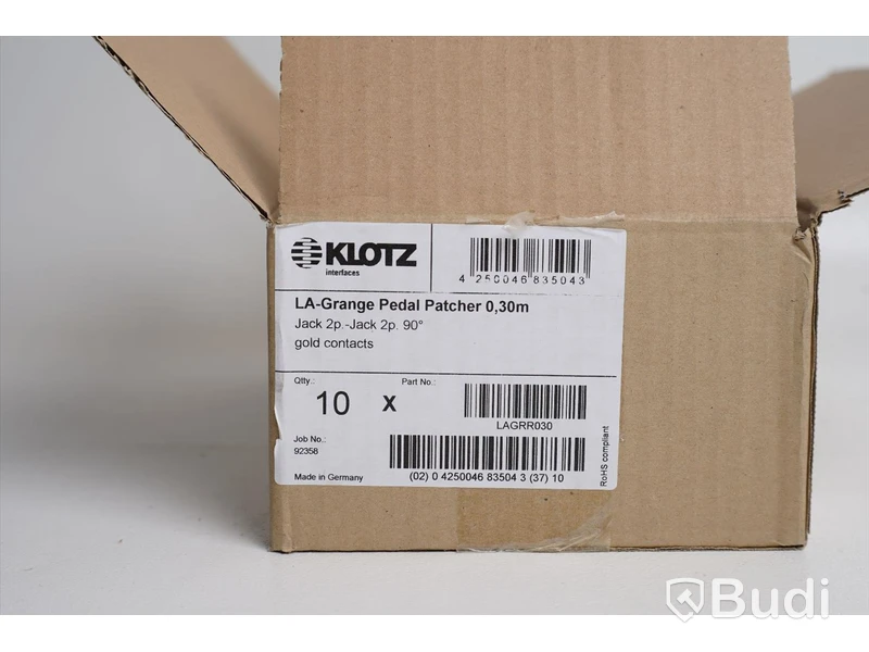 Telekabel 10st - Klotz La Grange Pedal Patcher 30cm. Ny, Obruten förpackning.