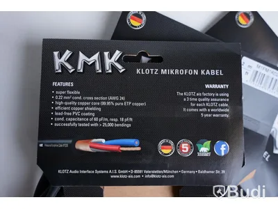 XLR-kabel 3st - Klotz KMK M1FM1K0200, 2M. Ny.