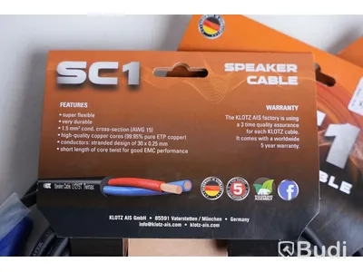 Speakon-kabel 3st - Klotz SC1-03SW. Ny.