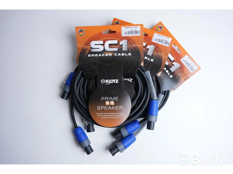 Speakon-kabel 3st - Klotz SC1-03SW. Ny.