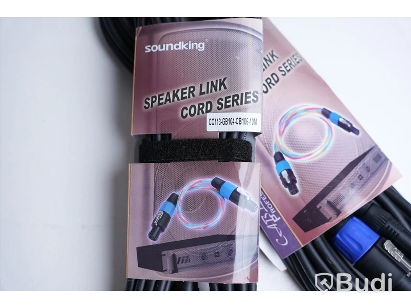 Högtalarkabel 2st - Soundking Speaker Link Cord Series 10m. Ny.