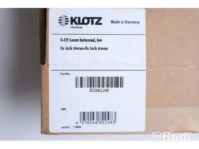 Multikabel - Klotz 8-CH Loom Balanced SC08JJ06, 6m. Ny.