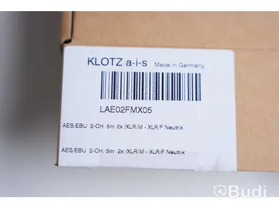 Stereo-XLR - Klotz LAE02FMX05, 5m. Ny.
