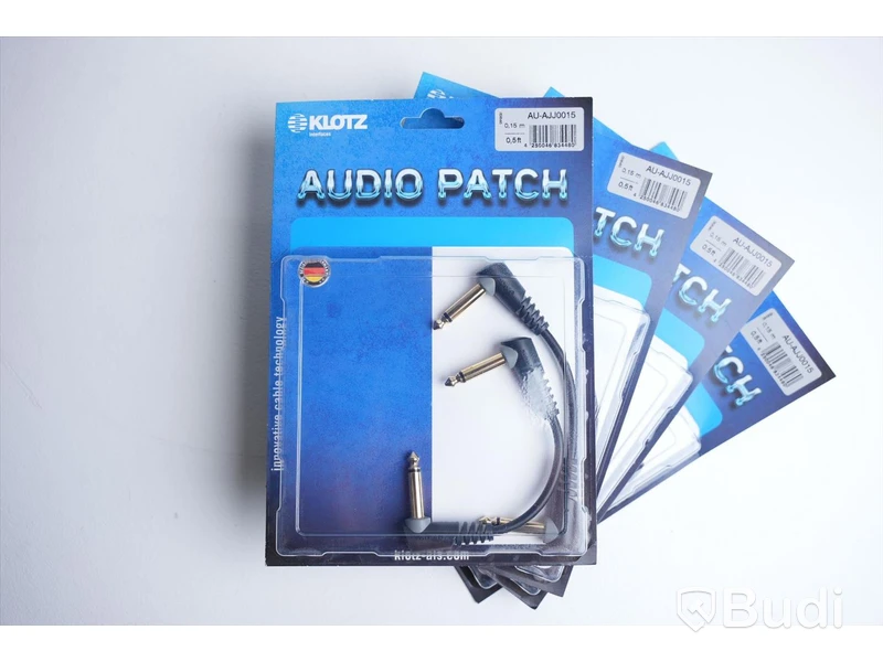 Patchkabel 8st - Klotz Audio Patch AU-AJJ0015, 0,15m. Ny.