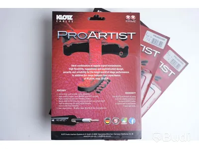 Patchkabel 3st - Klotz ProArtist PROA003RR, 0,3m. Ny.