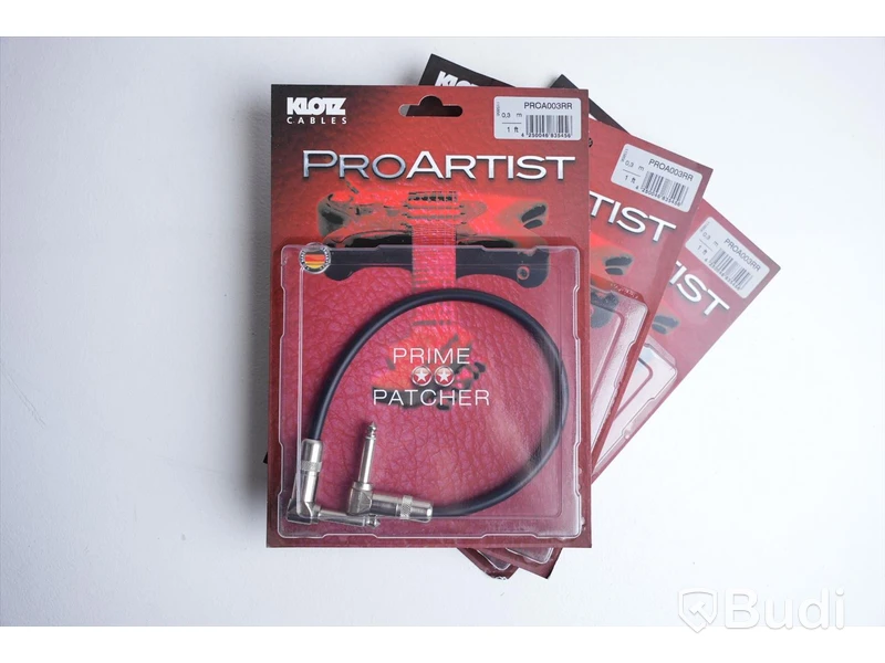 Patchkabel 3st - Klotz ProArtist PROA003RR, 0,3m. Ny.