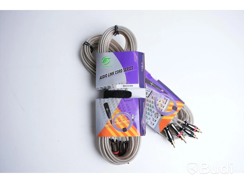 RCA-kabel 2st - Soundking Audio Link Cord Series, 6m. Ny.
