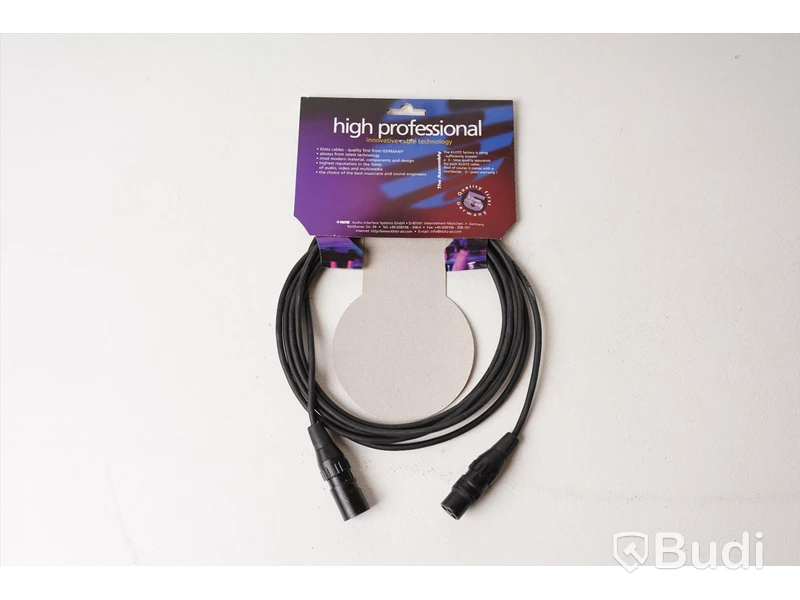 AES/EBU kabel 8st - Klotz AY03FMSW 3m. Ny, Obruten förpackning.