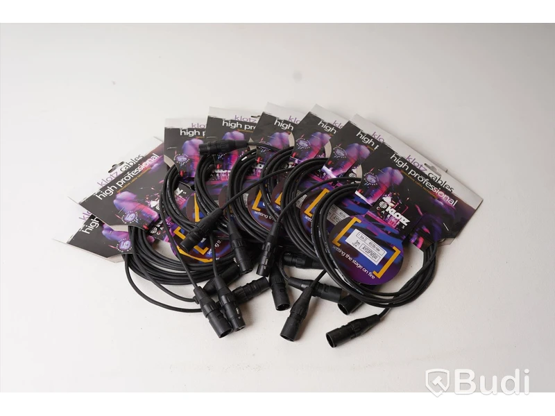 AES/EBU kabel 8st - Klotz AY03FMSW 3m. Ny, Obruten förpackning.