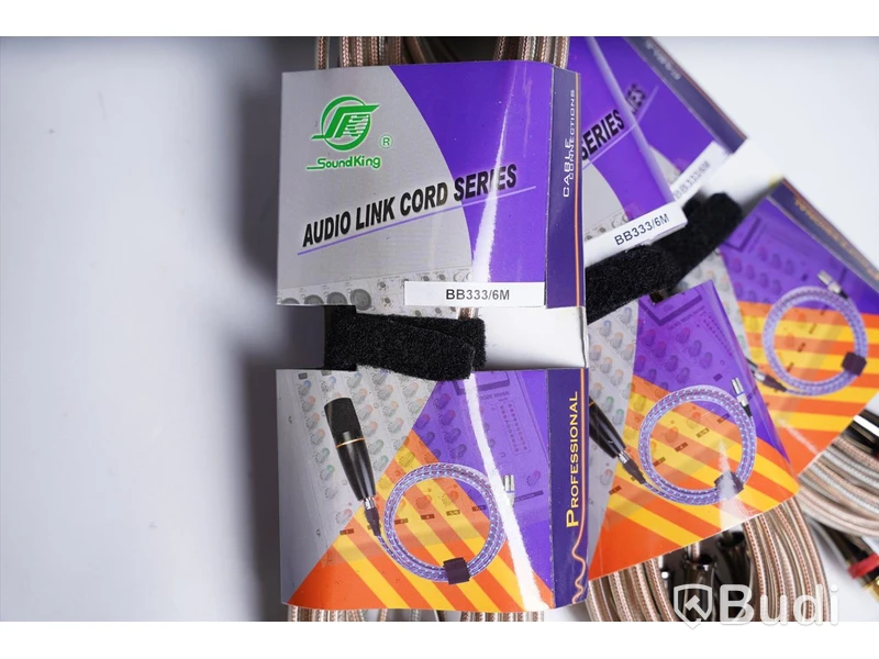RCA-kabel 3st - Soundking Audio Link Cord Series BB333, 6m. Ny.