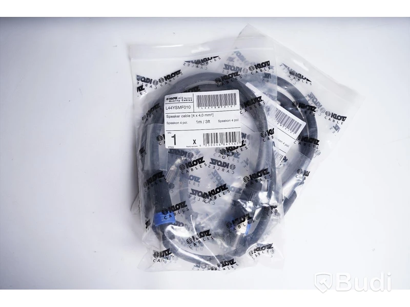 Speakon-kabel 2st - Klotz Speaker Cable L44YSMF010, 1m. Ny.