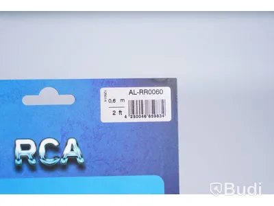 RCA-kabel 10st - Klotz Audio RCA AL-RR0060, 0,6m. Ny.