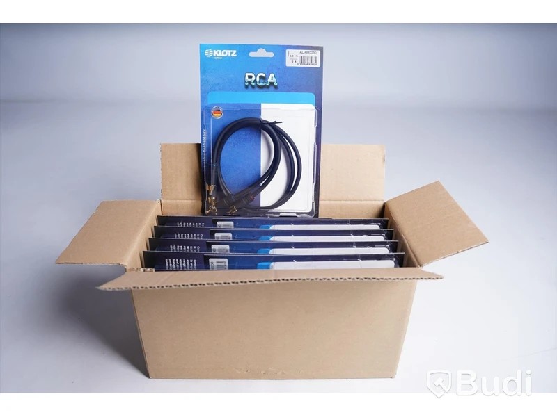 RCA-kabel 10st - Klotz Audio RCA AL-RR0060, 0,6m. Ny.