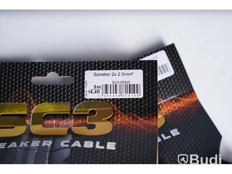 Speakon-kabel 2st - Klotz SC-3 Speaker Cable, 5m. Ny.