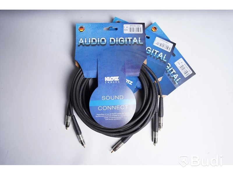 SPDIF-kabel 3st - Klotz Audio Digital SPDIX3.0SW, 3m. Ny.