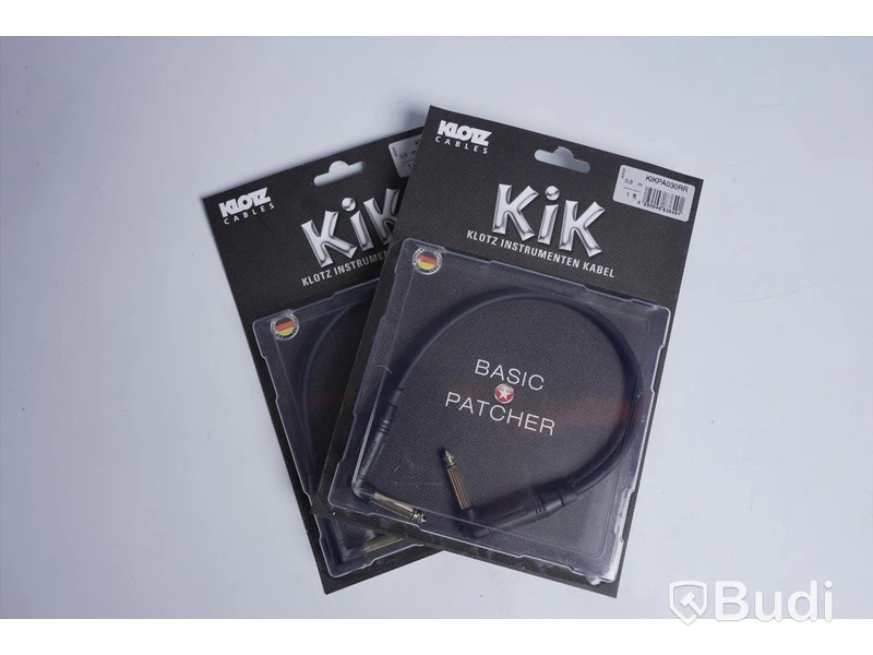 2 st KiK Instrument kablar- KLOTZ KIKPA030RR, 0,3 m