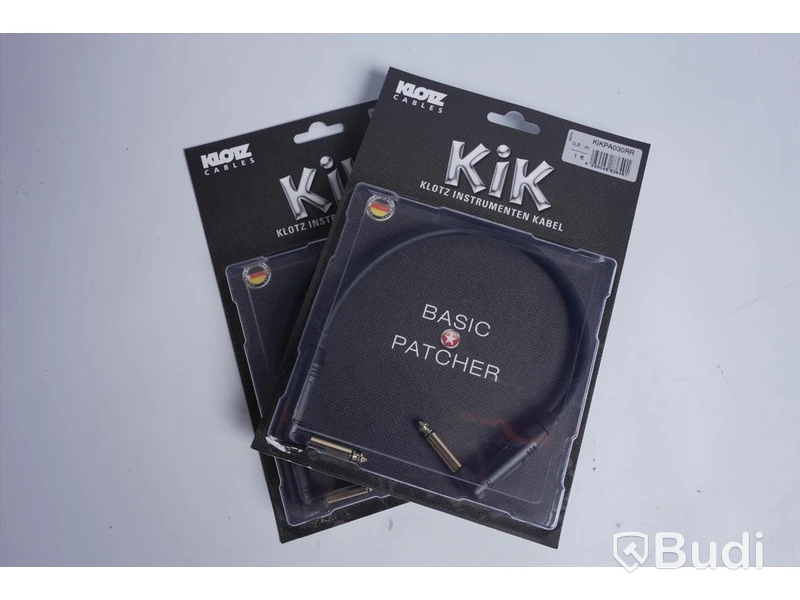 2 st KiK Instrument kablar- KLOTZ KIKPA030RR, 0,3 m