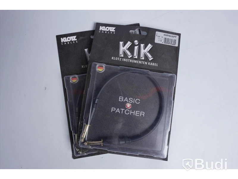 2 st Instrument kablar - KLOTZ - KIKPA030PP, 0,3 m