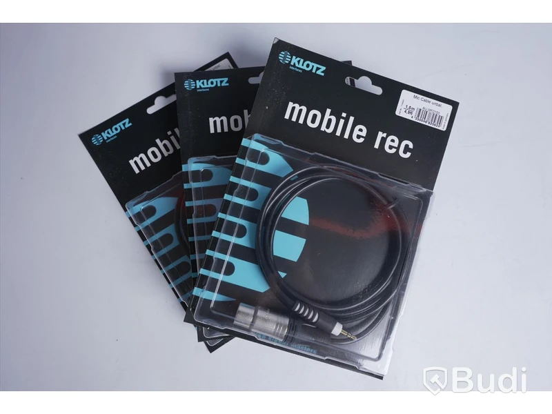 3 st Mobile rec kablar - KLOTZ AU-MF0150, 1,5 m