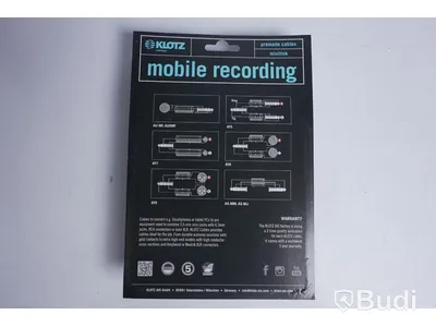 3 st Mobile rec kablar - KLOTZ AU-MF0300, 3 m