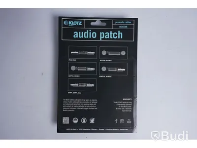 2 st Audio Patch kablar - KLOTZ B4PA1-0030, 0,3 m