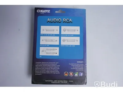2 st Audio RCA kabel - KLOTZ AT-CAF0300, 3m