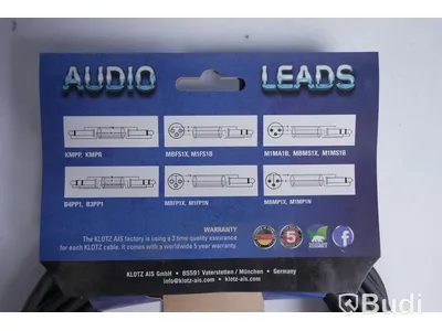 2 st Audio Leads kablar - KLOTZ M1MP1N1000, 10 m