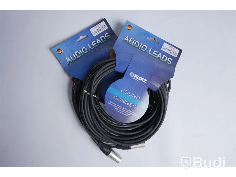2 st Audio Leads kablar - KLOTZ M1MP1N1000, 10 m