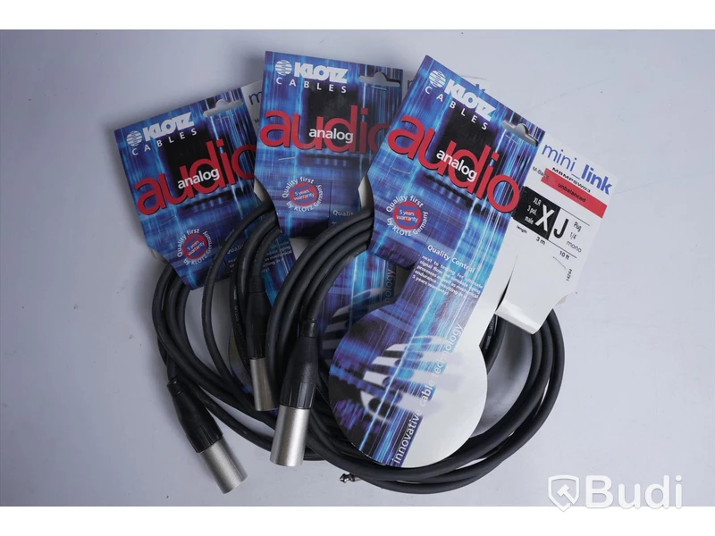 3 st Audio Analog kablar - KLOTZ MBMPSWO3, 3 m