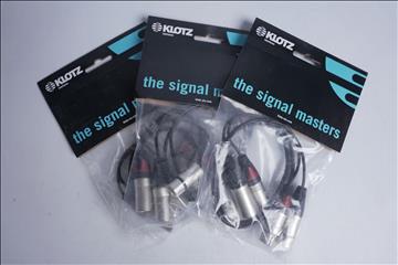 3 st Stereokablar - KLOTZ SXX-010, 1 m