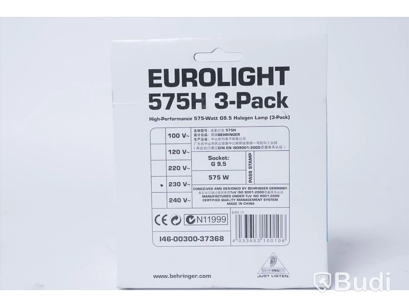 Spotlight lampor - Behringer Eurolight 575H 3-pack