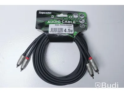RCA-kabel 6st - Supreme Dual Phono 4,5m