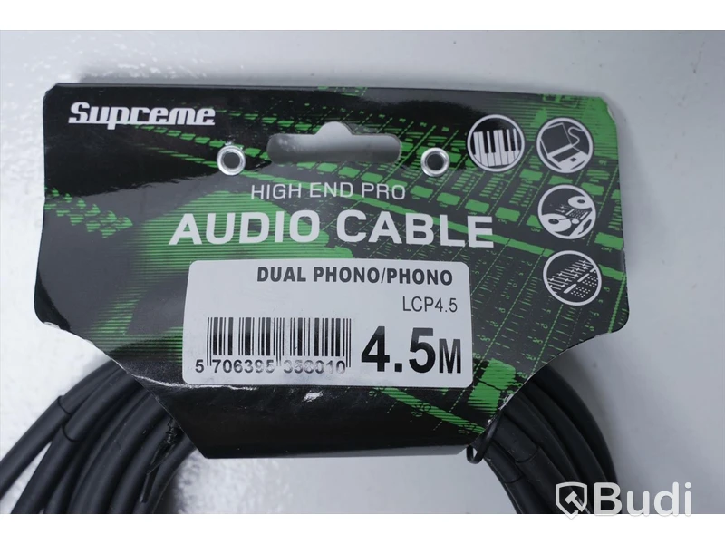 RCA-kabel 6st - Supreme Dual Phono 4,5m