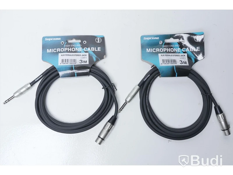 Audio Kabel 2st - Supreme XLR Female/Stereo Jack 3m