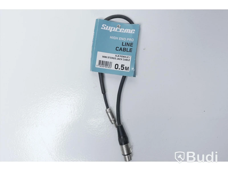 Audio Kabel 6st - Supreme XLR Female/Mini Stereo Jack 0,5m