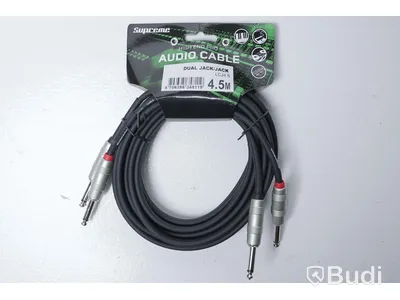 Audio Kabel 3st - Supreme Dual Jack/Jack 4,5m