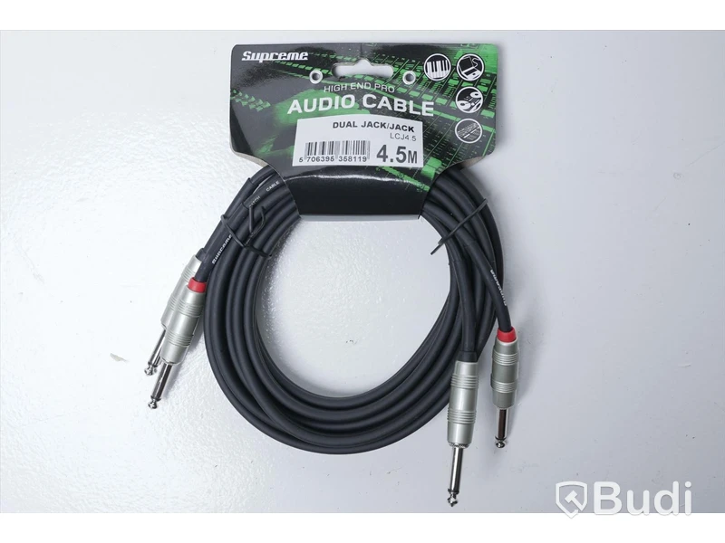 Audio Kabel 3st - Supreme Dual Jack/Jack 4,5m