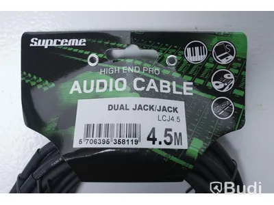 Audio Kabel 3st - Supreme Dual Jack/Jack 4,5m