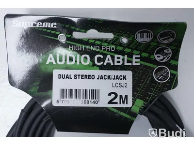 Audio Kabel 3st - Supreme Dual Stereo Jack/Jack 2m