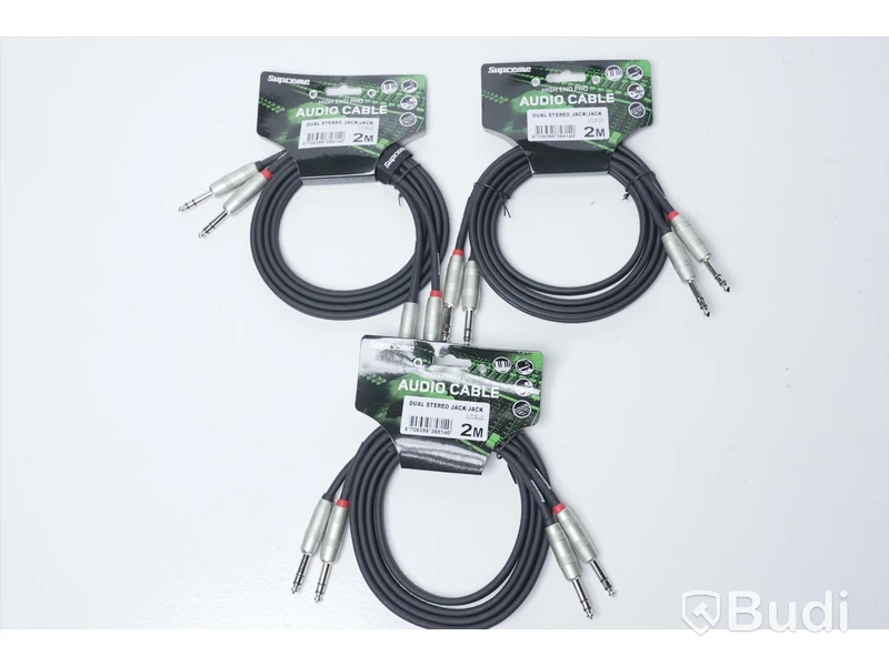 Audio Kabel 3st - Supreme Dual Stereo Jack/Jack 2m