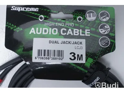 Audio Kabel 2st - Supreme Dual Jack/Jack 3m
