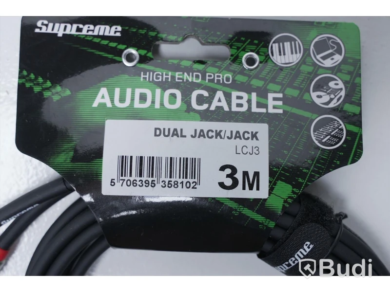 Audio Kabel 2st - Supreme Dual Jack/Jack 3m