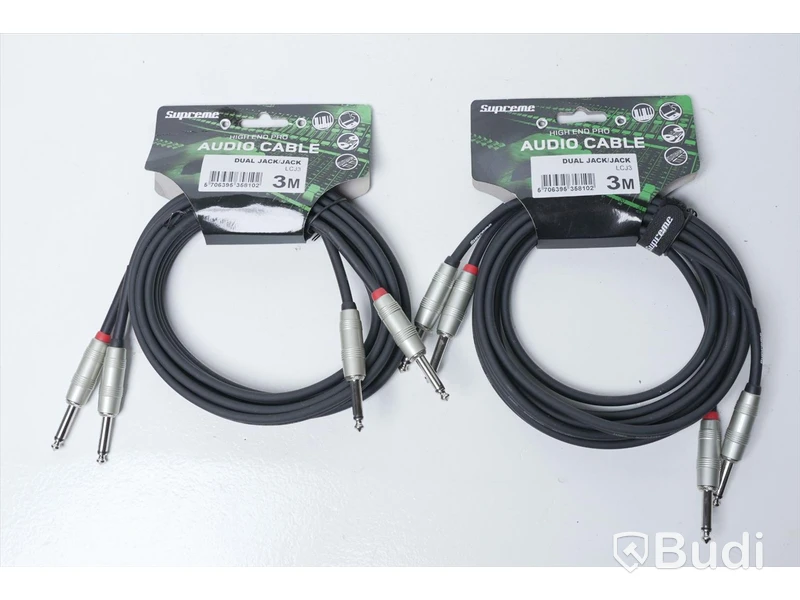 Audio Kabel 2st - Supreme Dual Jack/Jack 3m